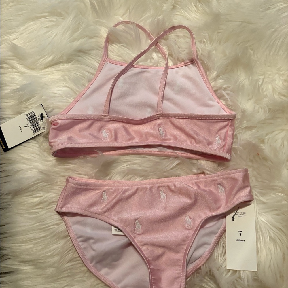 Polo by Ralph Lauren Pink Girls Bikini Set - Picture 4 of 5